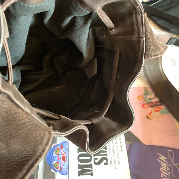 Brown Leather Shoulder Bag - Picture 2 of 2